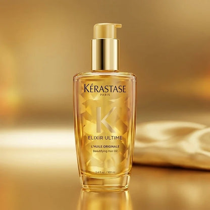 Kérastase Elixir Ultime L'Huile Original Hair Oil 3.4 oz / 100ml | Luxury Shine &amp; Frizz Control | New