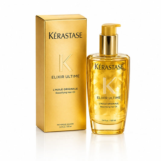 Kérastase Elixir Ultime L'Huile Original Hair Oil 3.4 oz / 100ml – Luxury Shine &amp; Frizz Control – New