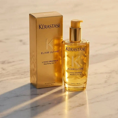 Kérastase Elixir Ultime L'Huile Original Hair Oil 3.4 oz / 100ml – Luxury Shine &amp; Frizz Control – New