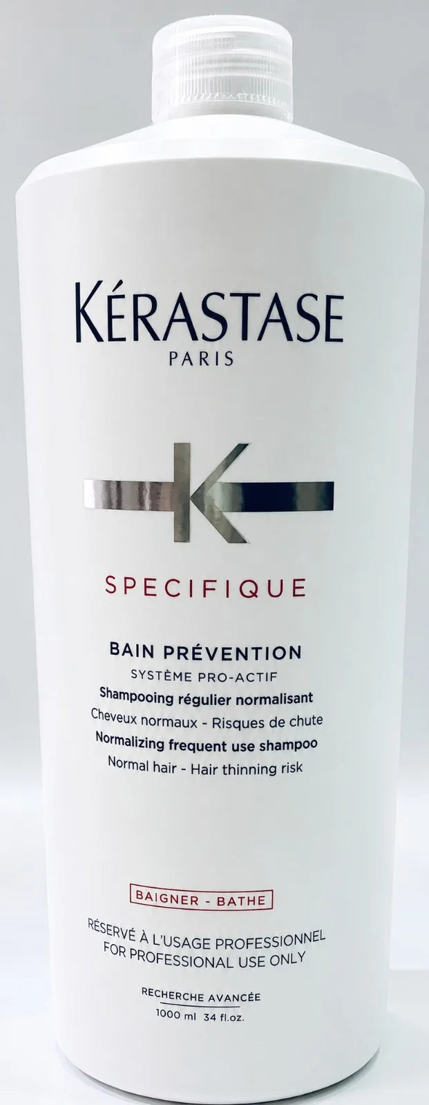 Kérastase Specifique Bain Prévention Shampoo 1000ml / 34 fl oz Anti-Hair Loss Strengthening Shampoo for Thinning Hair