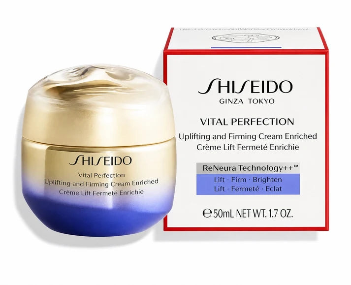Shiseido Vital Perfection Uplifting &amp; Firming Cream Enriched 50mL / 1.7 oz | Rich Anti-Aging Face Moisturizer for Lifted, Firm &amp; Radiant Skin