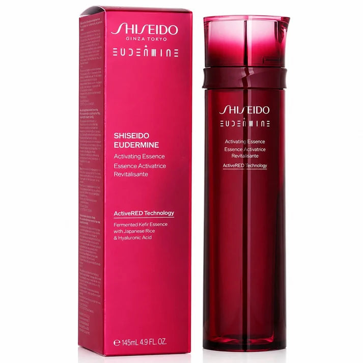 Shiseido Eudermine Activating Essence 145mL / 4.9 oz | Hydrating Facial Lotion &amp; Skin Softener with ActiveRED Technology &amp; Hyaluronic Acid