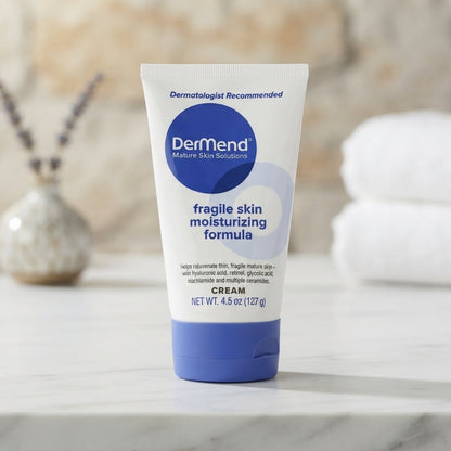 DerMend Fragile Skin Moisturizing Formula Cream 4.5 oz / 127g – Hydrating Cream for Mature Skin – Dermatologist Recommended – Brand New