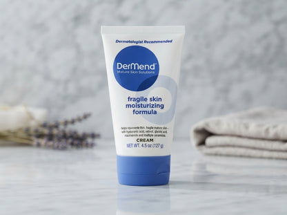 DerMend Fragile Skin Moisturizing Formula Cream 4.5 oz / 127g | Hydrating Cream for Mature Skin | Dermatologist Recommended | Brand New