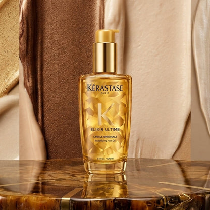 Kérastase Elixir Ultime L'Huile Original Hair Oil 3.4 oz / 100ml – Luxury Shine &amp; Frizz Control – New