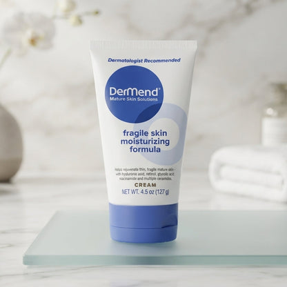 DerMend Fragile Skin Moisturizing Formula Cream 4.5 oz / 127g – Hydrating Cream for Mature Skin – Dermatologist Recommended – Brand New