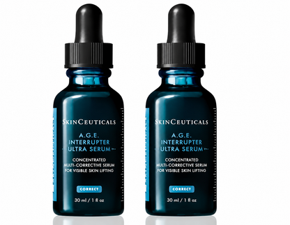 SkinCeuticals A.G.E. Interrupter Ultra Serum 1 oz (30ml) Full Size Pack of 2 | Concentrated Anti-Aging Lifting Serum | New &amp; Sealed