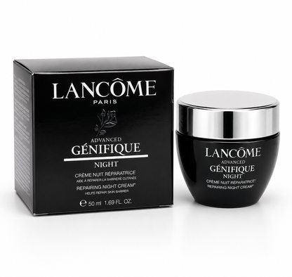 Lancôme Advanced Génifique Repairing Night Cream 1.7 oz / 50ml – Overnight Hydrating &amp; Anti-Aging Face Cream – New &amp; Sealed