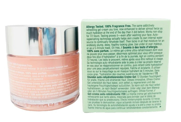 Clinique Moisture Surge 72-Hour Auto-Replenishing Hydrator Gel Cream 2.5 oz / 75ml | Oil-Free Face Moisturizer | New In Box