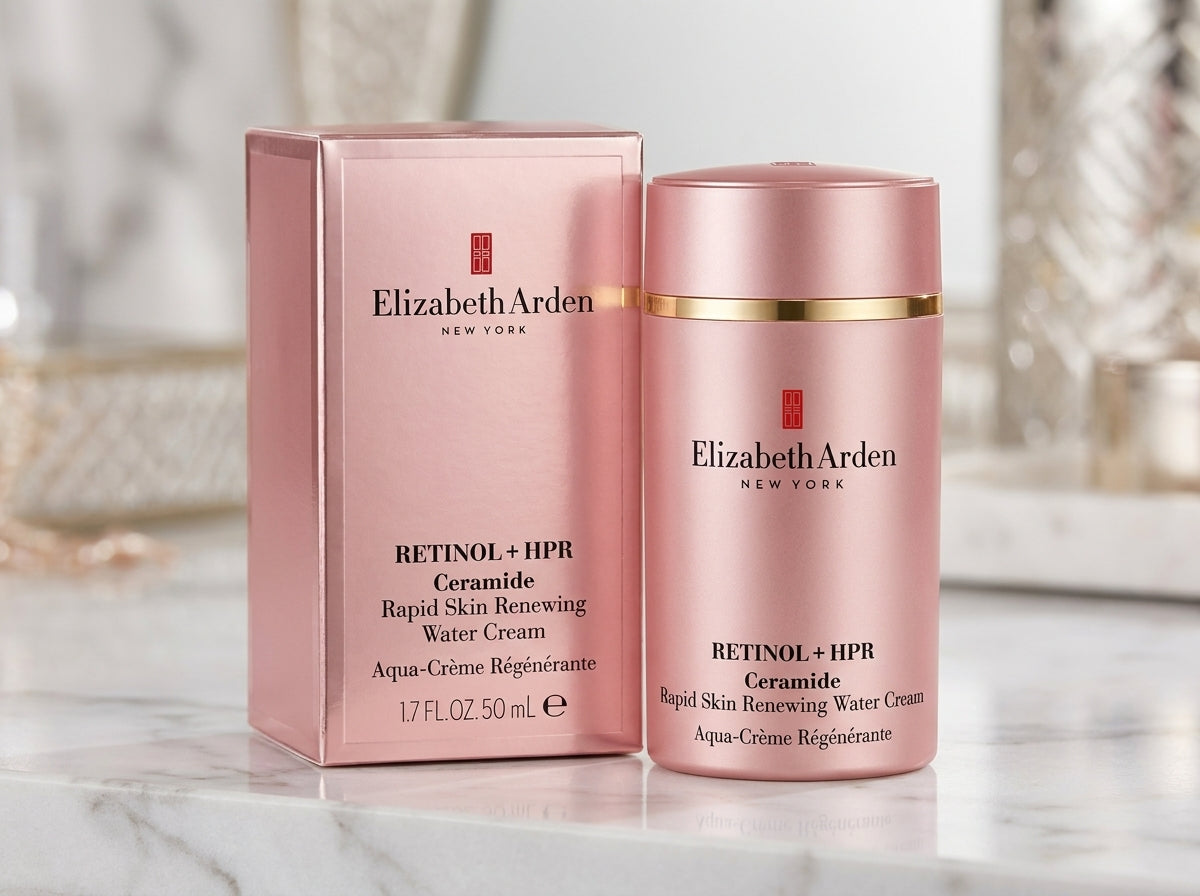 Elizabeth Arden Retinol + HPR Ceramide Rapid Skin Renewing Water Cream 1.7 oz / 50ml | Anti-Aging Face Moisturizer | Brand New