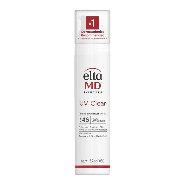 EltaMD UV Clear Broad Spectrum SPF 46 Face Sunscreen 3.7 oz / 106g | Oil-Free Facial Sunscreen for Sensitive &amp; Acne-Prone Skin | Brand New