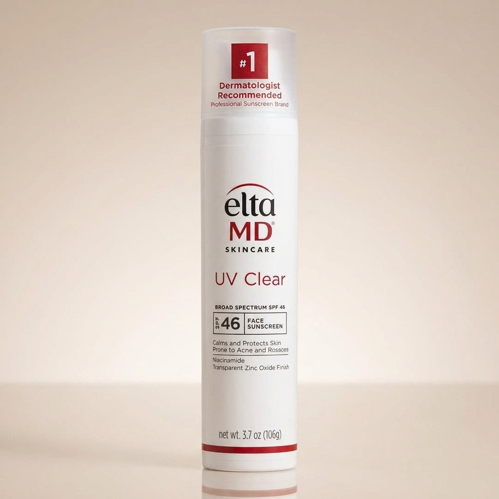 EltaMD UV Clear Broad Spectrum SPF 46 Face Sunscreen 3.7 oz / 106g | Oil-Free Facial Sunscreen for Sensitive &amp; Acne-Prone Skin | Brand New
