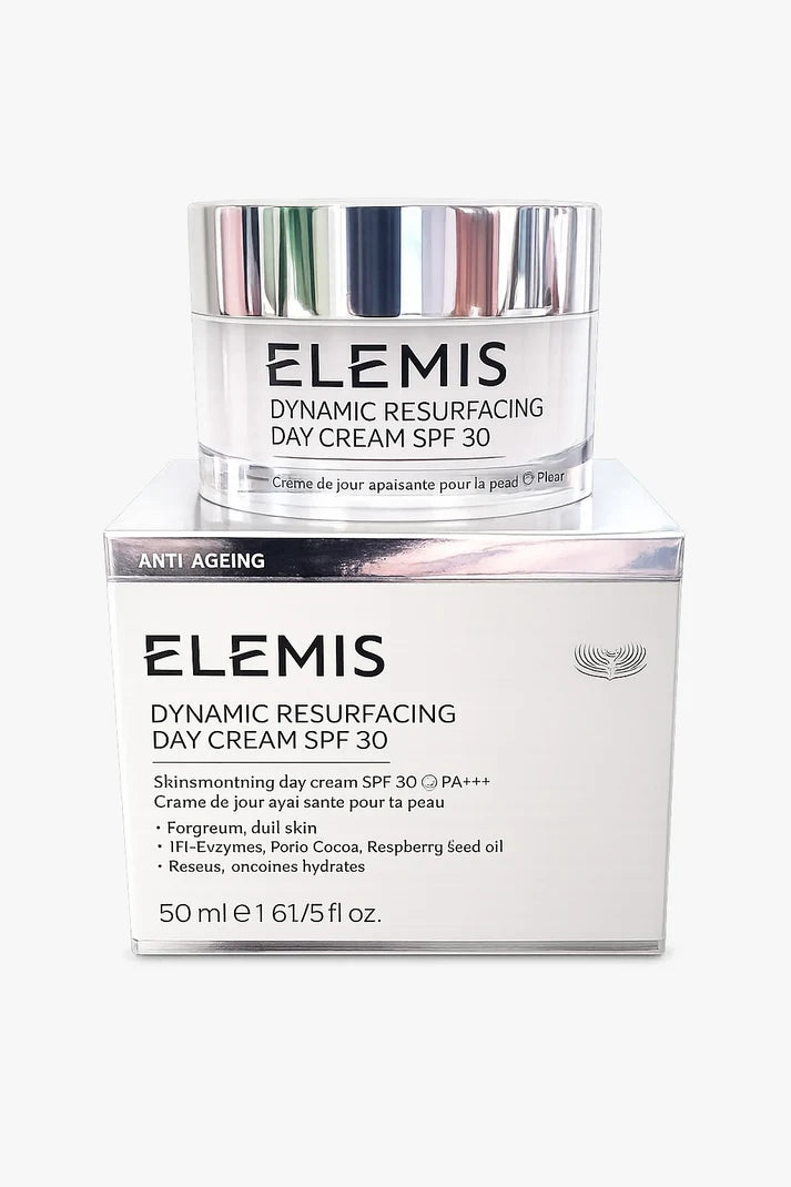 Elemis Dynamic Resurfacing Day Cream SPF 30 50ml / 1.6 oz Smoothing Moisturizer – Anti-Aging Face Cream