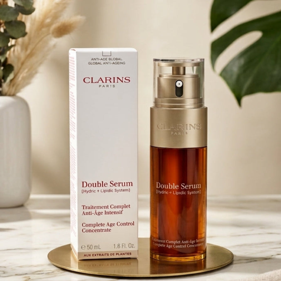 Clarins Double Serum Anti-Aging Face Serum 50ml / 1.6oz – Age Control Concentrate – New