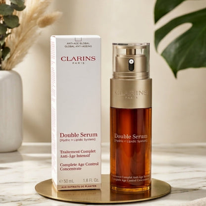 Clarins Double Serum Anti-Aging Face Serum 50ml / 1.6oz – Age Control Concentrate – New