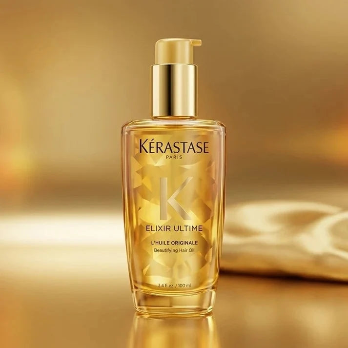 Kérastase Elixir Ultime L'Huile Original Hair Oil 3.4 oz / 100ml – Luxury Shine &amp; Frizz Control – New