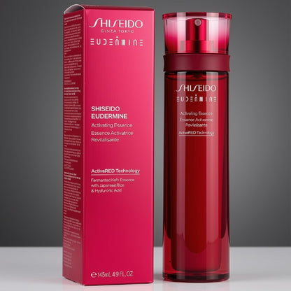 Shiseido Eudermine Activating Essence 145mL / 4.9 oz | Hydrating Facial Lotion &amp; Skin Softener with ActiveRED Technology &amp; Hyaluronic Acid