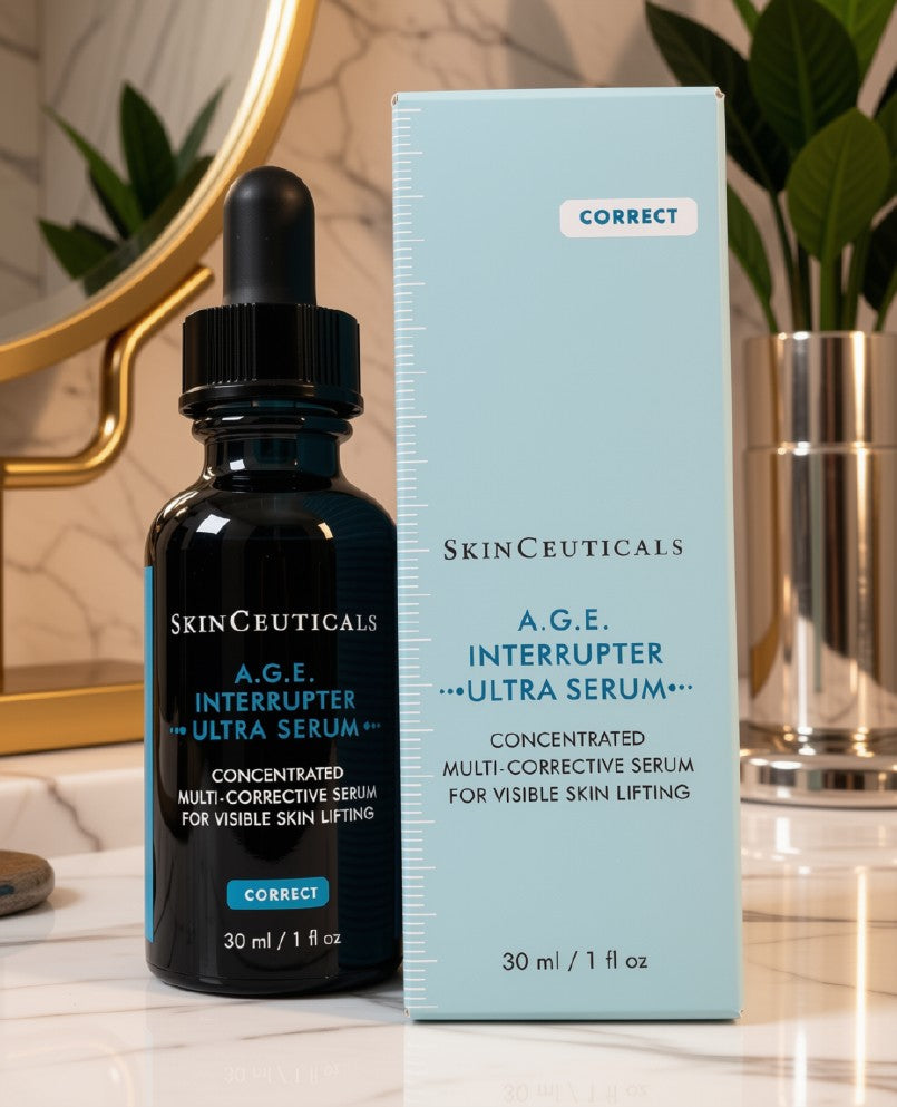 SkinCeuticals A.G.E. Interrupter Ultra Serum 1 fl oz / 30ml | Concentrated Multi-Corrective Lifting Serum | Brand New