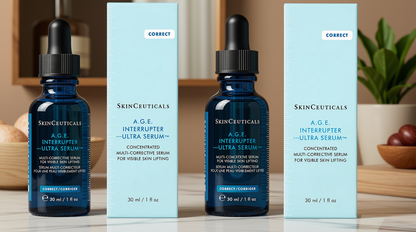 SkinCeuticals A.G.E. Interrupter Ultra Serum 1 oz (30ml) Full Size Pack of 2 | Concentrated Anti-Aging Lifting Serum | New &amp; Sealed