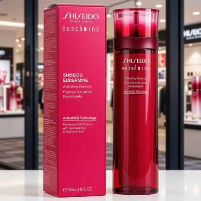 Shiseido Eudermine Activating Essence 145ml / 4.9 oz | Hydrating Facial Lotion &amp; Skin Softener with Hyaluronic Acid | Brand New