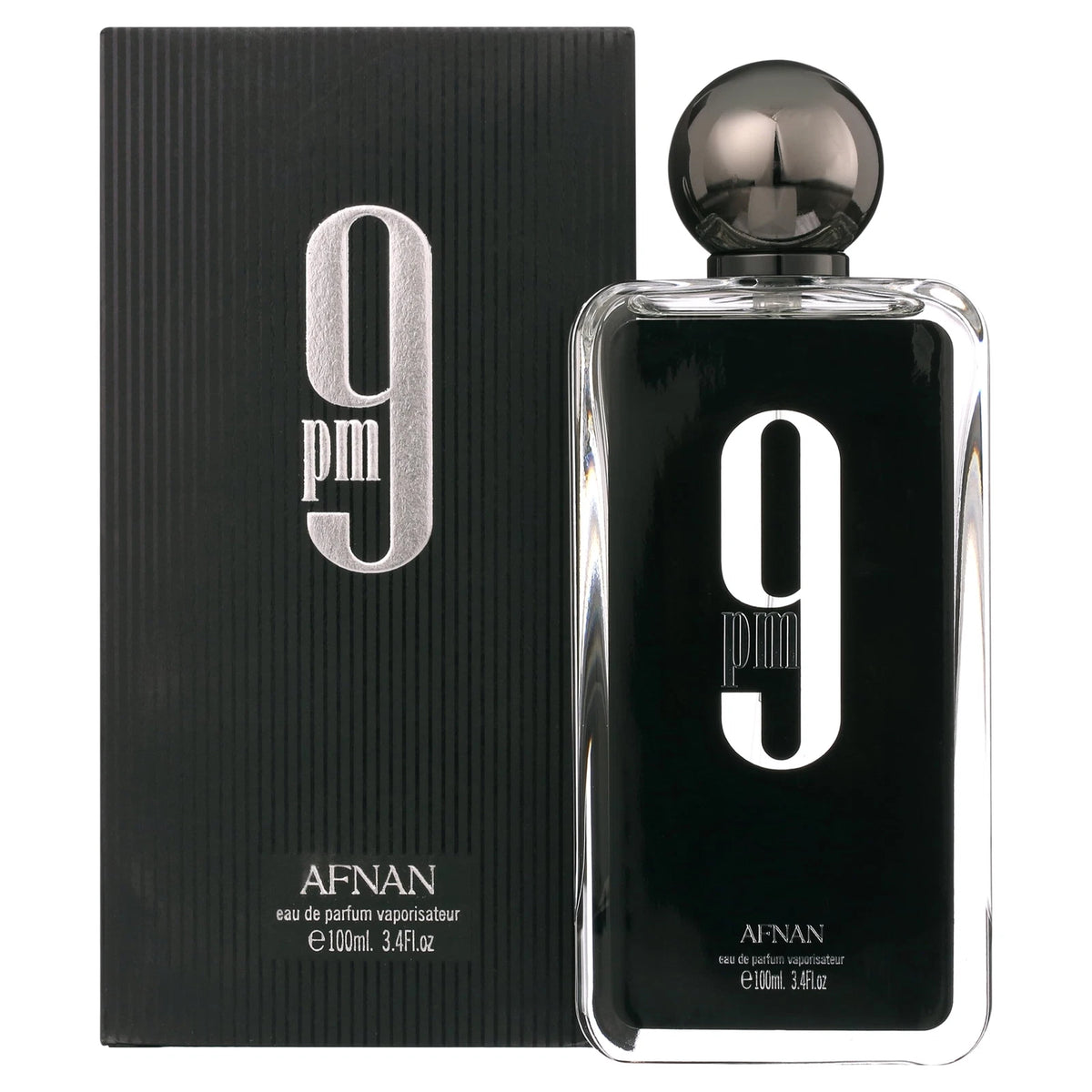 Afnan 9 PM Eau de Parfum Spray for Men 3.4 oz / 100ml Brand New