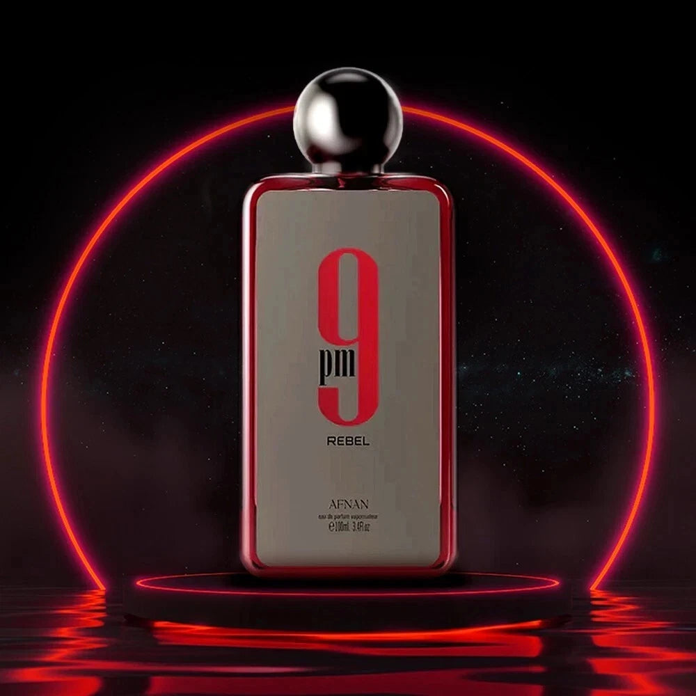Afnan 9 PM Rebel Eau de Parfum 100ml / 3.4oz Unisex EDP Spray Brand New