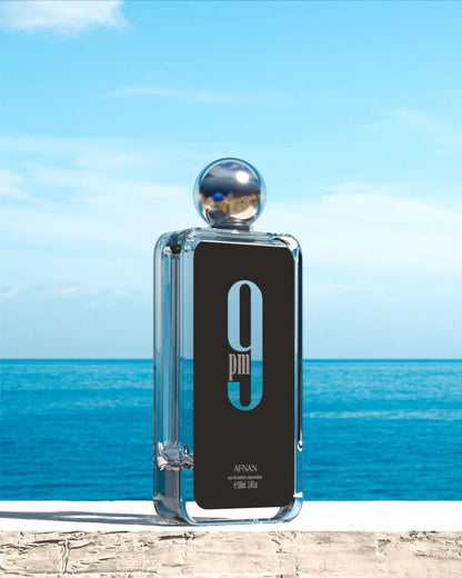 Afnan 9 PM Eau de Parfum Spray for Men 3.4 oz / 100ml Brand New