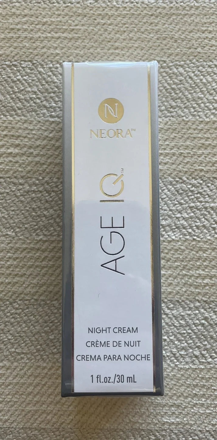 Neora AGE IQ™ Night Cream 30ml (1 fl oz) | Anti-Aging Facial Moisturizer for Overnight Skin Renewal &amp; Hydration