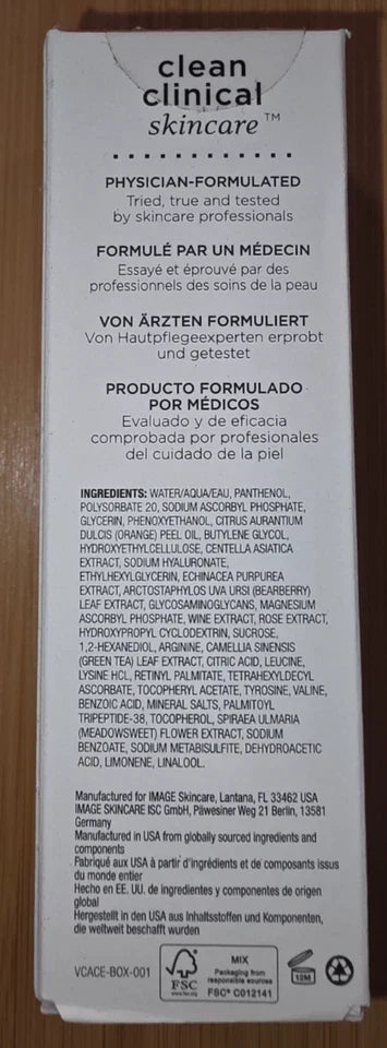 IMAGE Skincare VITAL C Hydrating Antioxidant A C E Serum 1 fl oz / 30ml Facial Serum – Brightening &amp; Hydrating – New Sealed