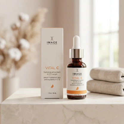 IMAGE Skincare Vital C Hydrating Antioxidant A.C.E. Serum 1 fl oz / 30ml | Vitamin C Facial Serum | Brand New